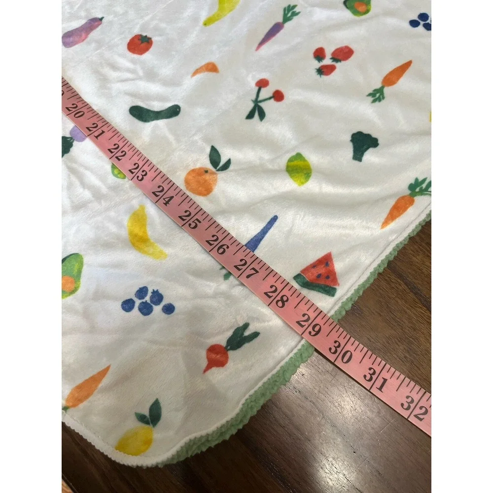 Cloud‎ Island Fruits Vegetables Baby Blanket Green Sherpa Target Plush White